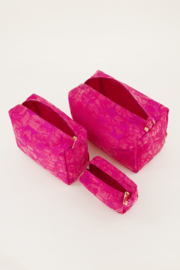 My jewellery Roze jacquard toilettas set