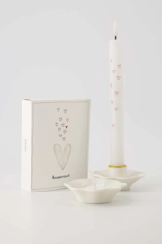 zusss Set Van 2 Ledkaarsen Love Wit/Groen/Rood