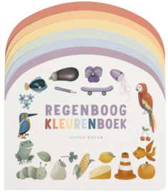 Boek Little Dutch boek regenboog kleurenboek | karton
