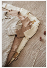 Jollein newborn baby slaapzak 4-seizoenen | 60cm ajour nougat