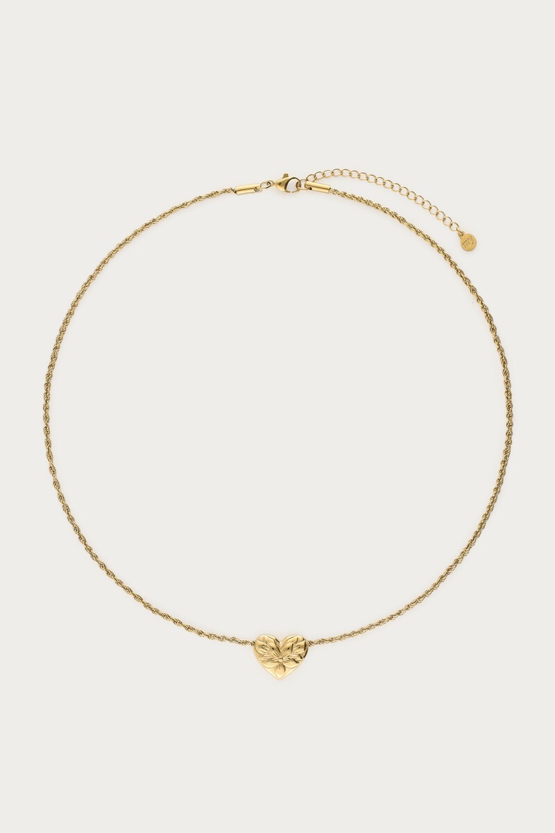 My Jewellery Botanical ketting met bloemen hart