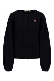 zusss vest met broche zwart