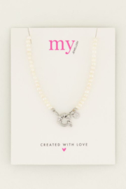 My Jewellery ketting | parelketting met slotje goud
