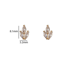 Go Dutch Label oorbellen Small Lily Stud goud