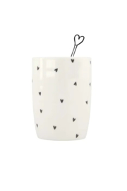 Zusss koffiemok hartjes wit