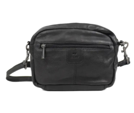 Bear design Unisex schoudertasje 'peggy' zwart