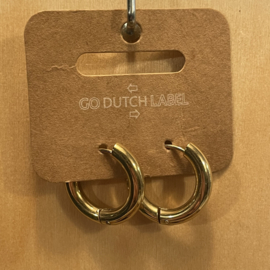 Go Dutch Label oorbellen | basic ring goud