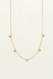 my jewellery ketting | open hartjes goud