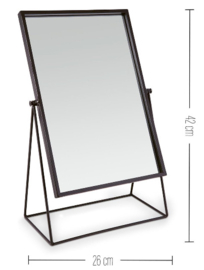 vtwonen spiegel met standaard | zwart