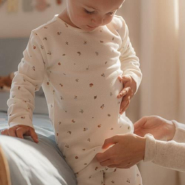 Little Dutch Tweedelige pyjama - Wit - Forest Friends - Forest Treasures
