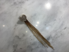 Go Dutch Label oorbellen | sparkle heart waterfall goud