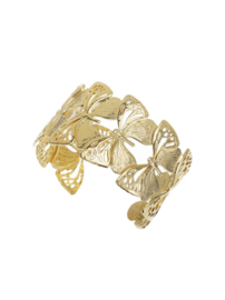 rose en camellia bangle vlinders
