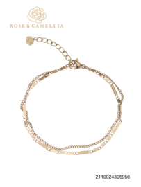 rose en camellia armband dubbel