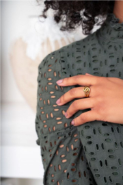 My jewellery ring | goud iconic ring met lus.