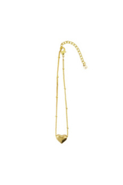 Zusss armband hartje in schuifdoosje leukerd grijsblauw