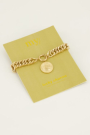 My Jewellery armband | schakelarmband munt goud