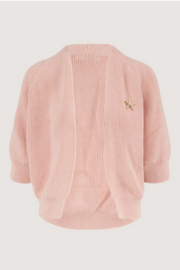 zusss vest met vleermuis mouwen met hart broche soft pink