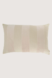 zusss kussen streep katoen/velvet 60x40cm zand