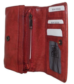Bear Design kleine portemonnee | rood