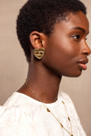 My Jewellery oorbellen iconic met hartjes ogen goud