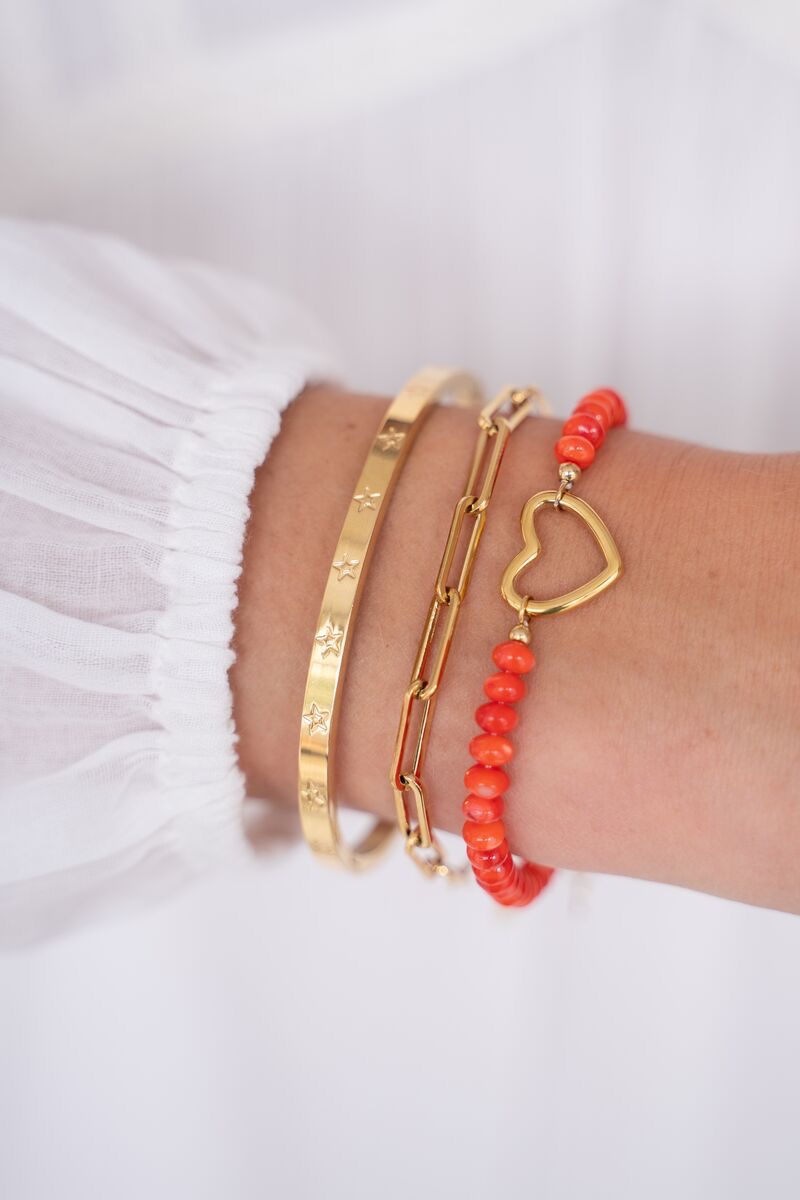 my jewellery Armband basic schakel goud