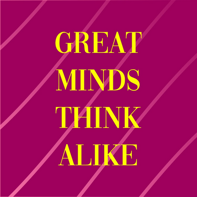 homebound tegeltje great minds think alike
