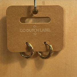 Go Dutch Label oorbellen | basic ring goud