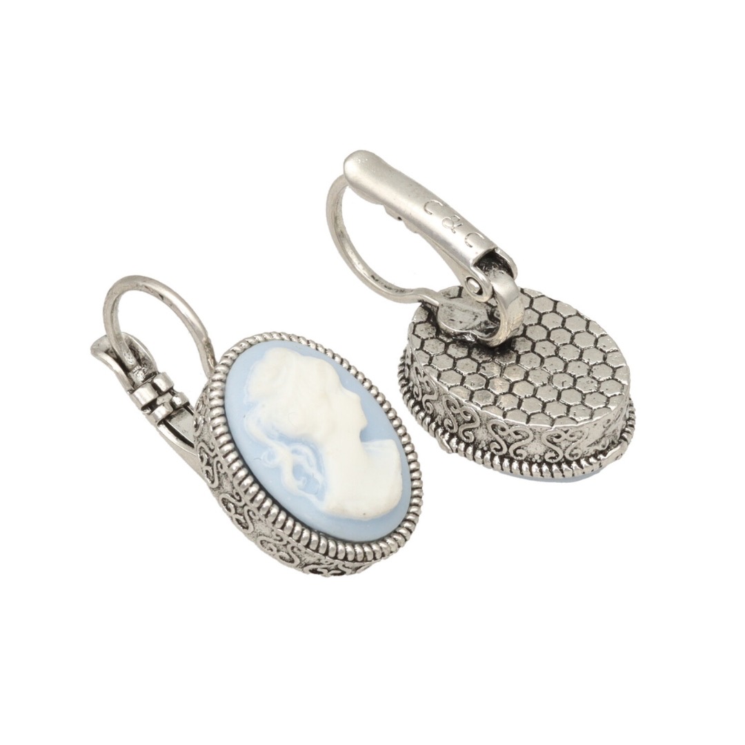 Camps & Camps oorbellen Cameo Blue
