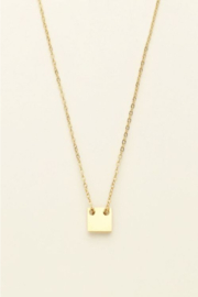 my jewellery ketting met vierkantje goud