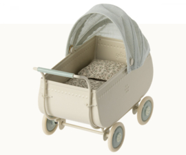 Maileg kinderwagen micro | blauw