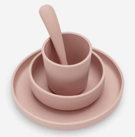 jollein siliconen kinderserviesset | pale pink