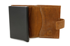 Bear design XL Pasjeshouder 'Mo' cognac