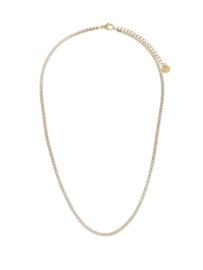 rose en camellia ketting strass steentjes