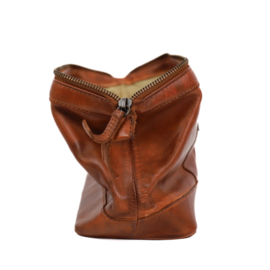 Bear Design toilettas beugelsluiting 'Oliviër' cognac