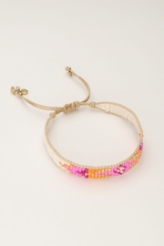 My Jewellery armband | art roze armband miyuki goud