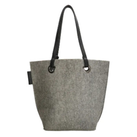 Zebratrends Shopper | vilt grijs