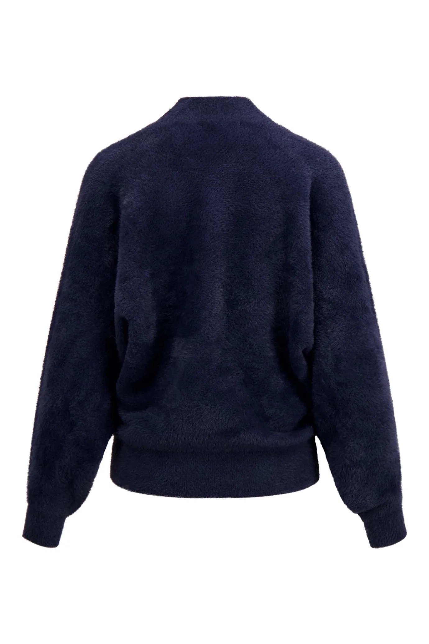 zusss wikkel trui in fluffy garen navy