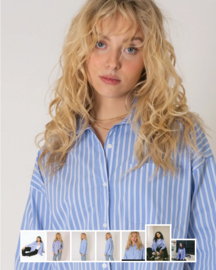 Tiltil Melinda blouse streep blauw