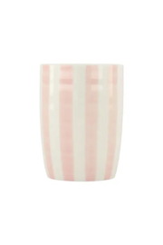 Zusss koffiemok streep roze/wit