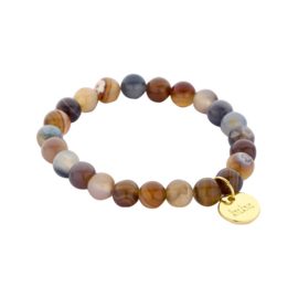 biba armband natuursteen kralen Grey Agate