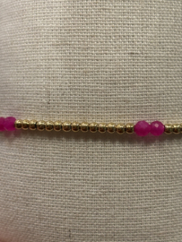 My jewellery stretch armband met kralen goud