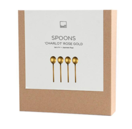 prospectt Leeff Lepeltjes Charlot, set van 4 roze goud