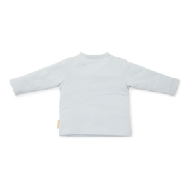 Little Dutch new born t-shirt overslag lange mouw baby blue