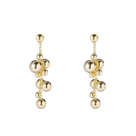 Go Dutch Label oorbellen Balls Drop - 14K