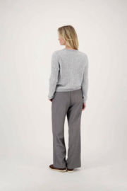 zusss rib vest met klein pailletten