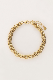 My jewellery armband met ronde schakels goud