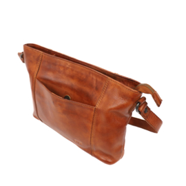 Bear Design kleine schoudertas 'Zoë' cognac
