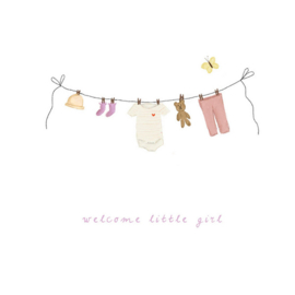 Nadine illustraties | welcome little girl