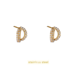 Go Dutch Label oorbellen Subtle Sparkle Stud goud