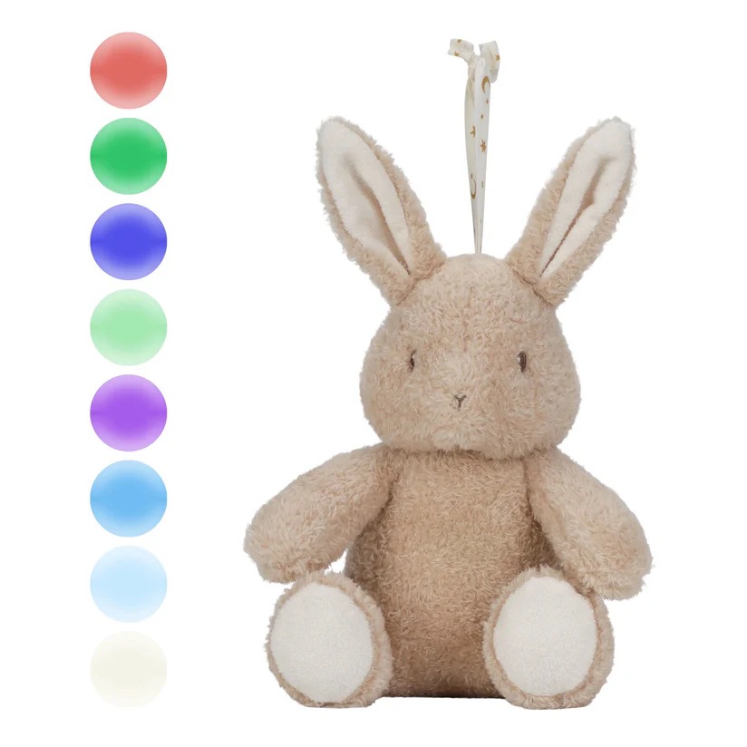 Little Dutch knuffel konijn licht en geluid
